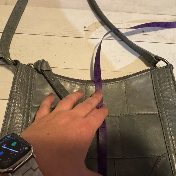 Frye light blue leather shoulder or crossbody bag - Picture 11 of 12